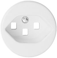 Frontscheibe FH 1×T23 weiss, für Steckdose mit Steckklemmen