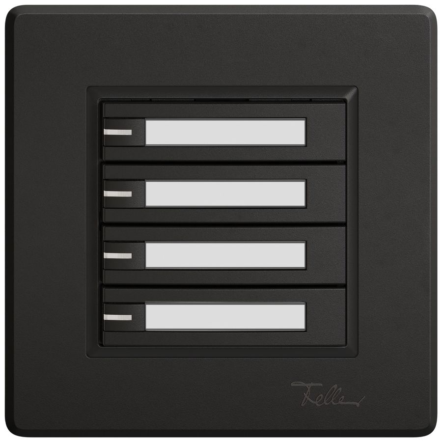 UP-Universaltaster EDIZIO.liv UNI SNAPFIX® 5…48V m.LED blau 4× 1-Tbed.Pap.sz