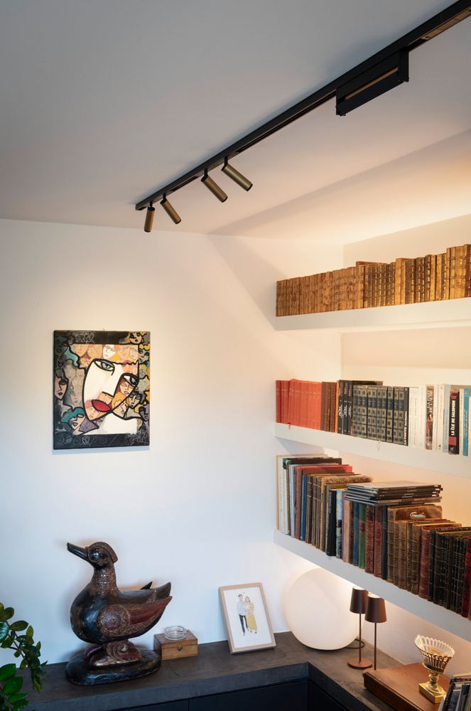 Spot LED SLV GRIP S 1×9.8W 610lm 930 29° DALI 48V AD Ø30×101mm bronzo