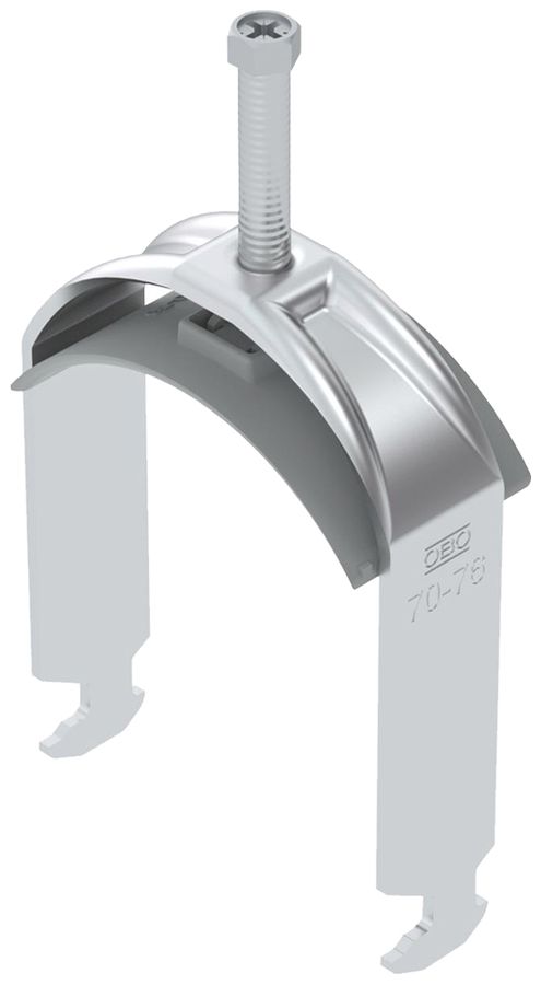 Fixation rapide BET 2056 pied à H matière synthétique 70…76mm 1×câble aluminium