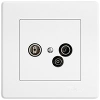 UP-Antennendose TV-R-Daten EDIZIO.liv SNAPFIX® 15dB ws