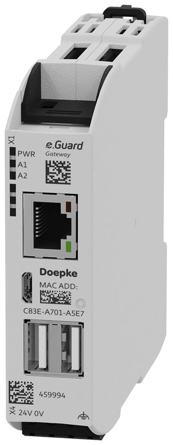 REG-Kommunikationsmodul Doepke DCTR Gateway, 1×RJ45/2×USB-A 12/24VDC