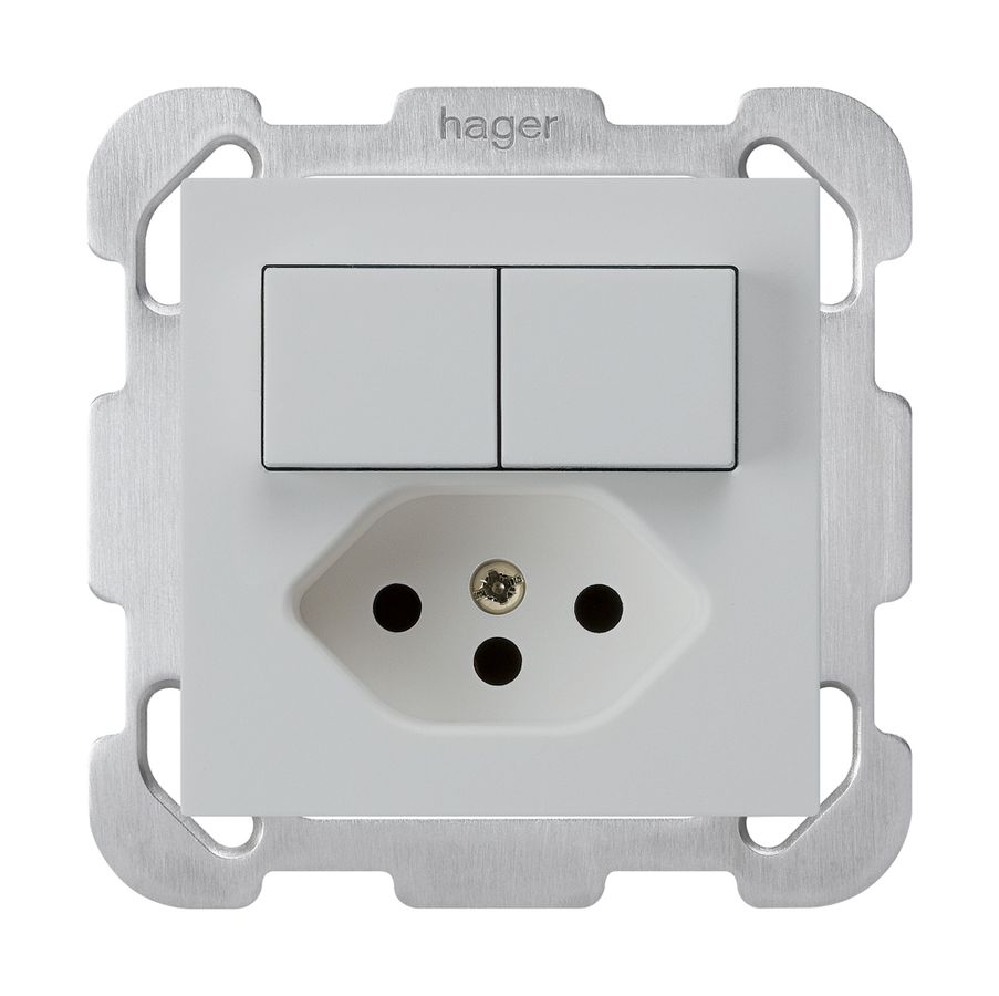 UP-Kombination 1/3+3/1P+T13 hellgrau kallysto mit Befestigungsplatte