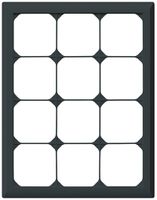 UP-Abdeckrahmen kallysto.line 4×3 schwarz vertikal 272×212mm