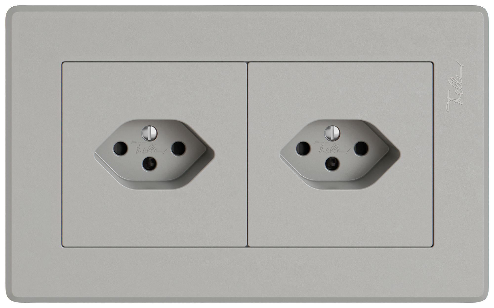 UP-Kombination EDIZIO.liv SNAPFIX® 1×2 96×156mm 1×T13+1×T13 hellgrau