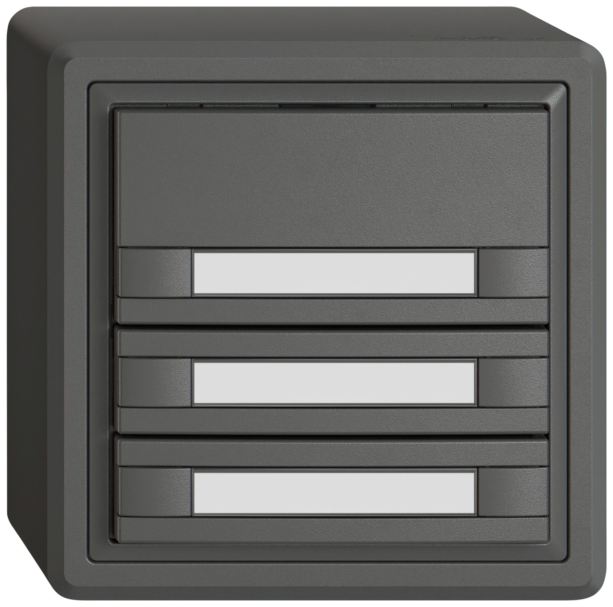 AP-Universaltaster EDIZIO.liv UNI SNAPFIX® o.LED 3× 2-Tbed.Pap.dgu