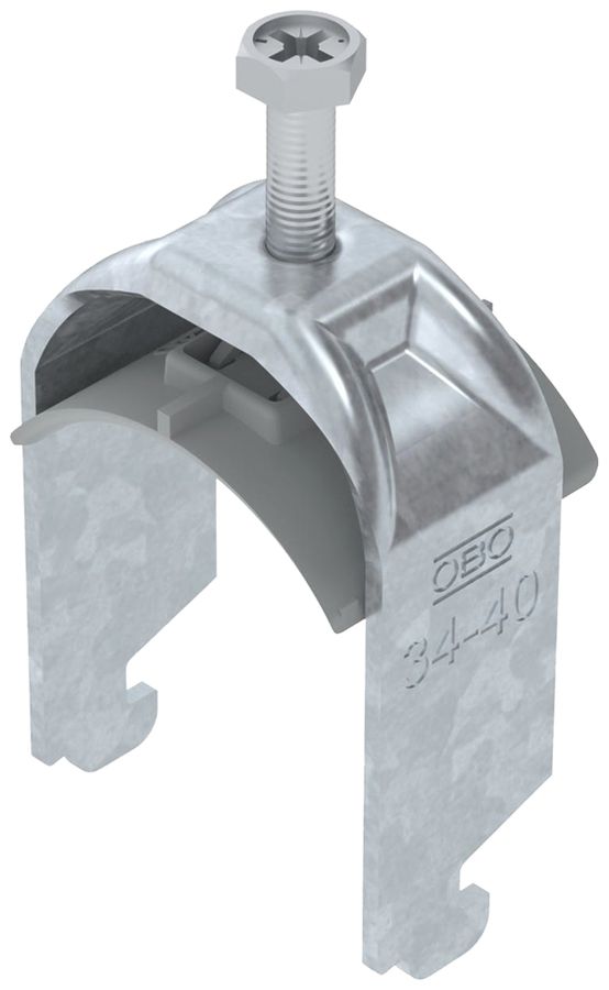 Fixation rapide BET 2056 pied à N mat.synthétique 34…40mm 1×câble acier Zn-ch-im