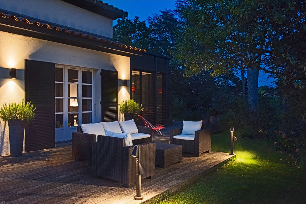 Wegeleuchte SLV T-TUBE 70 PIR GU10 2×10W IP44 700mm schwarz