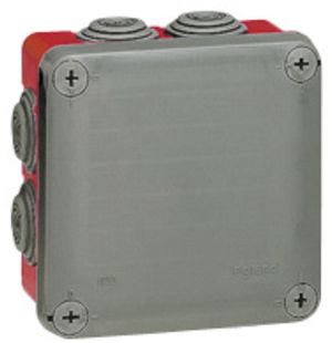 AP-Abzweigdose PLEXO 105×105mm leer grau