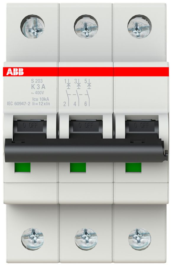 Disjoncteur ABB S203-K3 3A 6kA