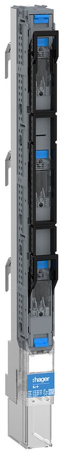 Barre de commutation HPC Hager FV+ NH00 3P 160A 690V 100kA serre-câble