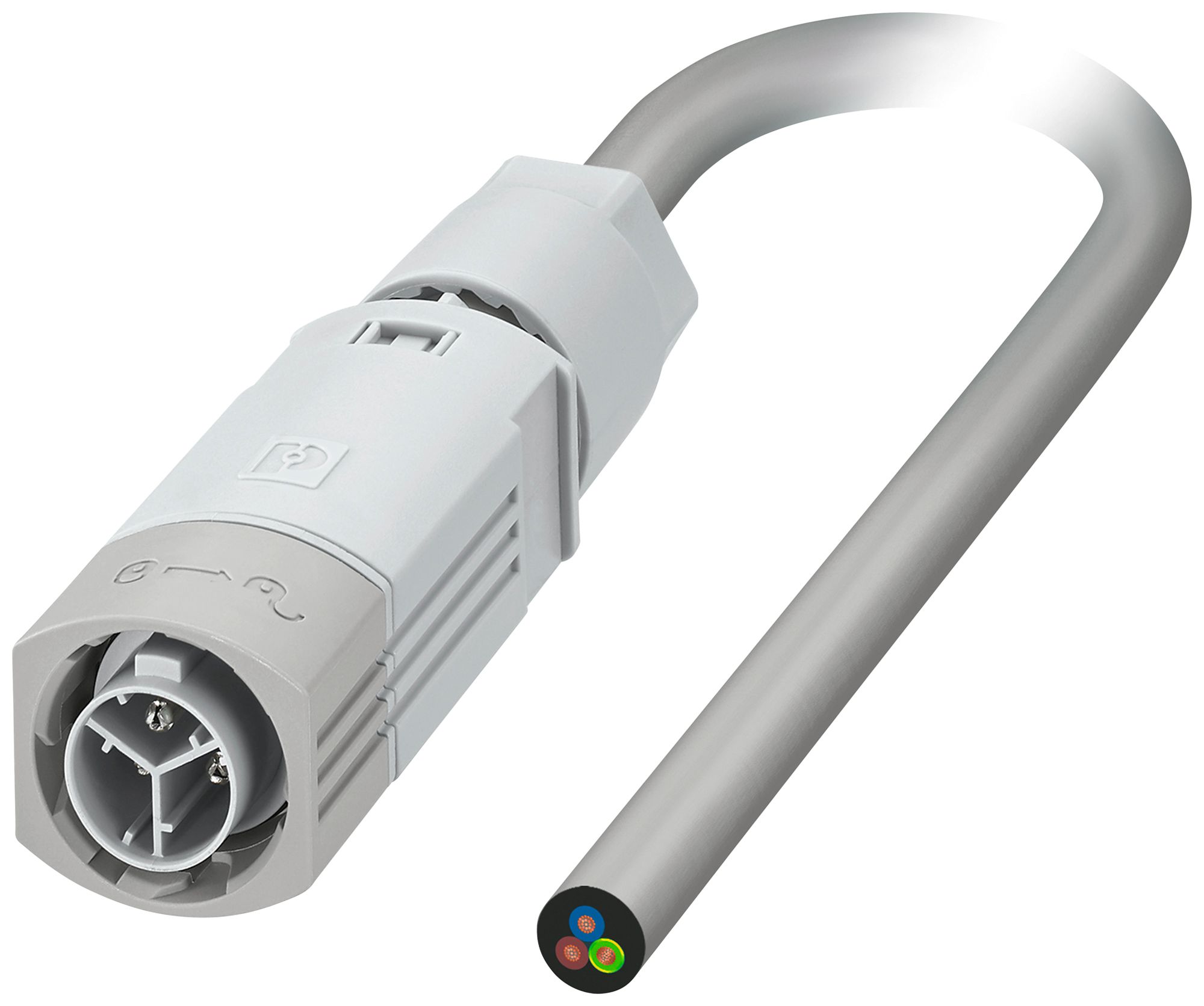 Cavo di allacciamento PX IPD PL 3P 2.5mm² 450V 16A 5000mm grc spina-libero