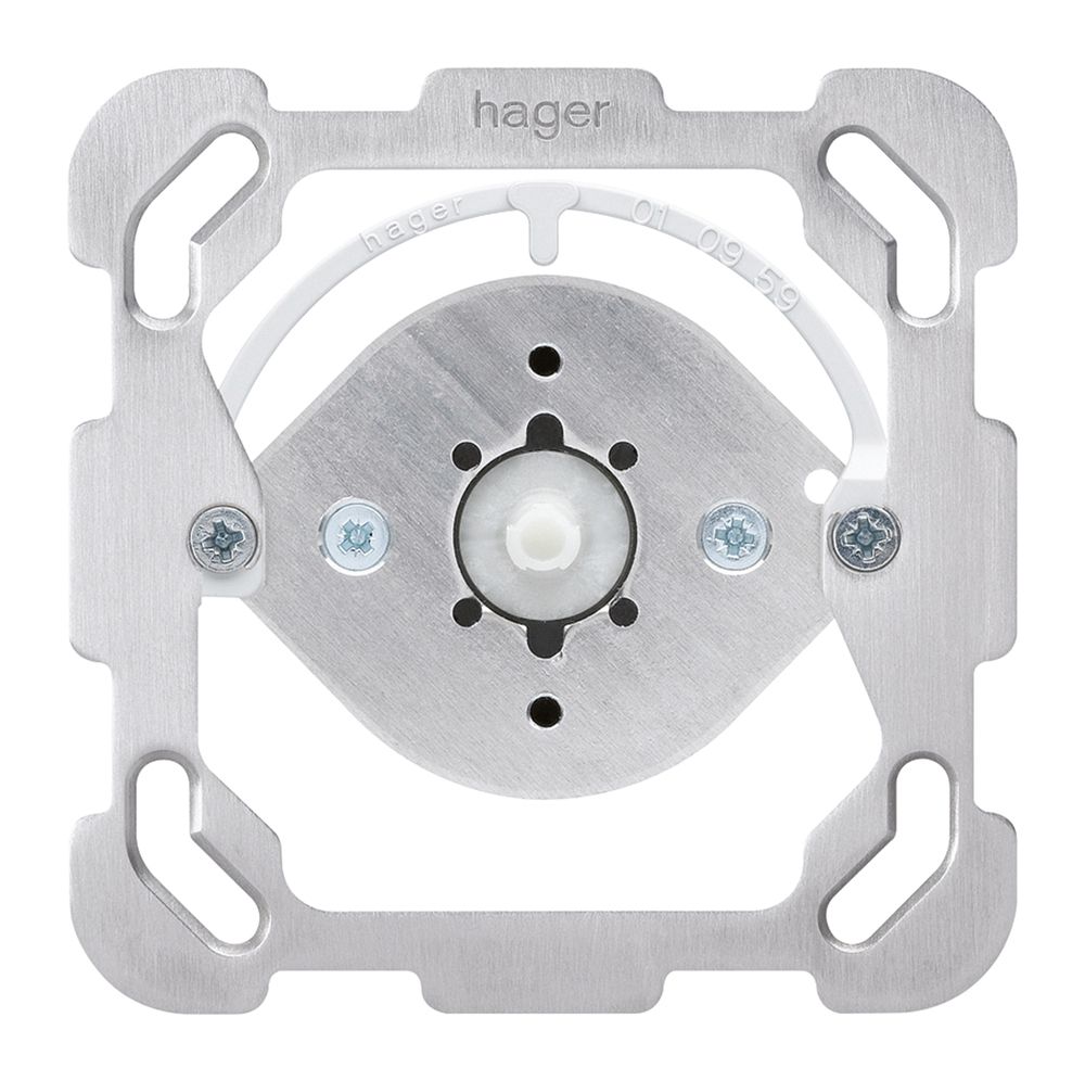 Einsatz Drehschalter Hager S0/2L mit Befestigungsplatte