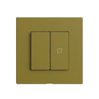 Druckschalter 1K/2T Szene Edue Wiser olive