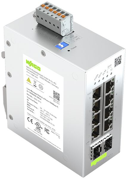 Industrial Switch WAGO Contact 852-1813 8×1000Base-T 2×1000Base-SX/LX