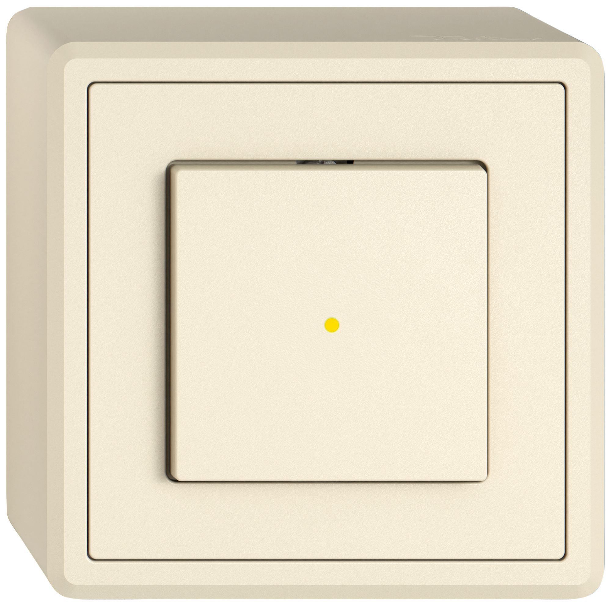 Poussoir AP EDIZIO.liv SNAPFIX® ARL/1P éclairage frontal jaune cr