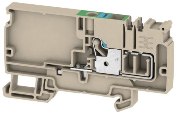 Borne d'alimentation Weidmüller AAP11 FE PUSH IN 6mm² TS35 beige