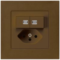 UP-Leuchtkombination 1/3+3/1P+T13 braun kallysto.pro 2 Linsen