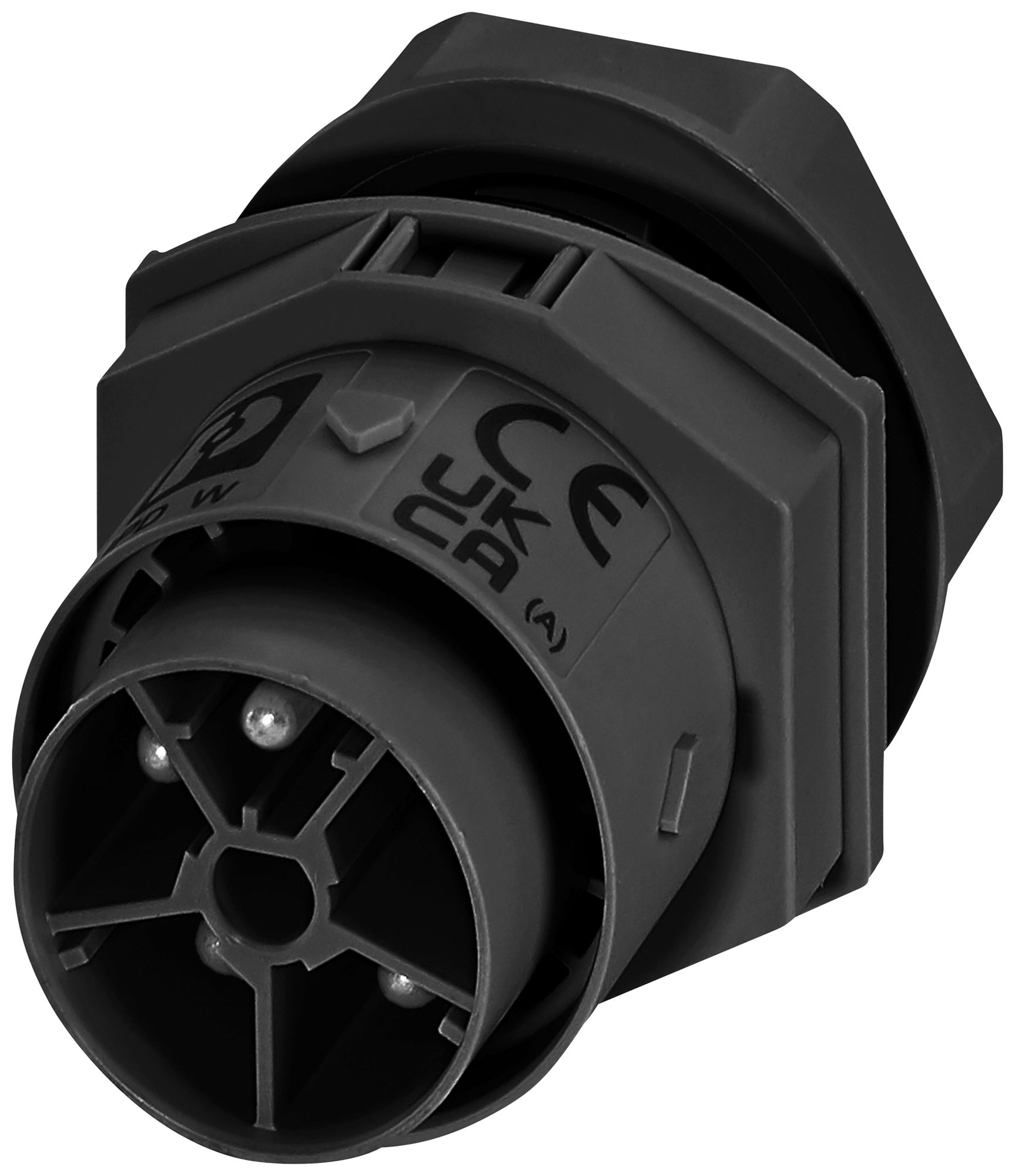 Passaggio a parete PX IPD W spina 5P 17.5A 600V M25 nero IP66