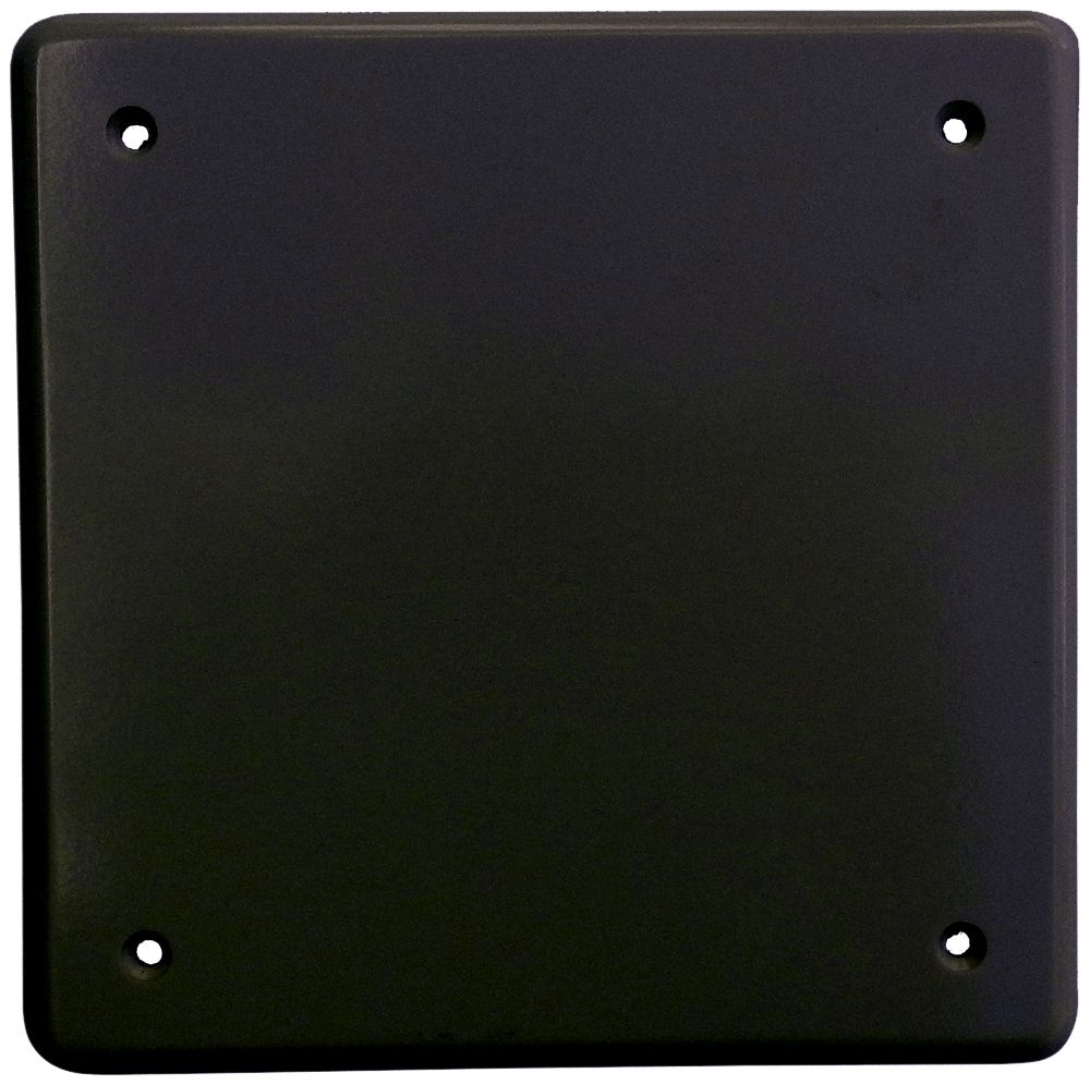 Abdeckplatte III 4-Befestigungslöcher schwarz