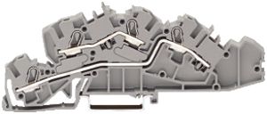 Dreistockklemme WAGO TopJob-S 4mm² L/L grau