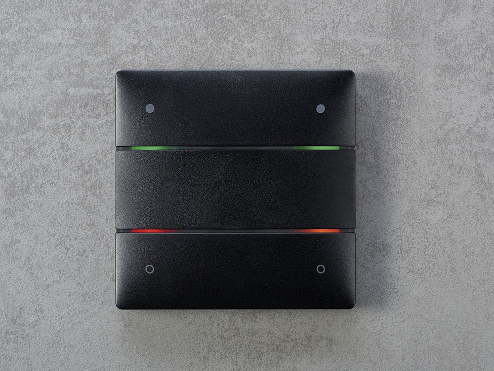 UP-Tastsensor KNX Theben iON 104, 4-fach, mit Temperatursensor, schwarz