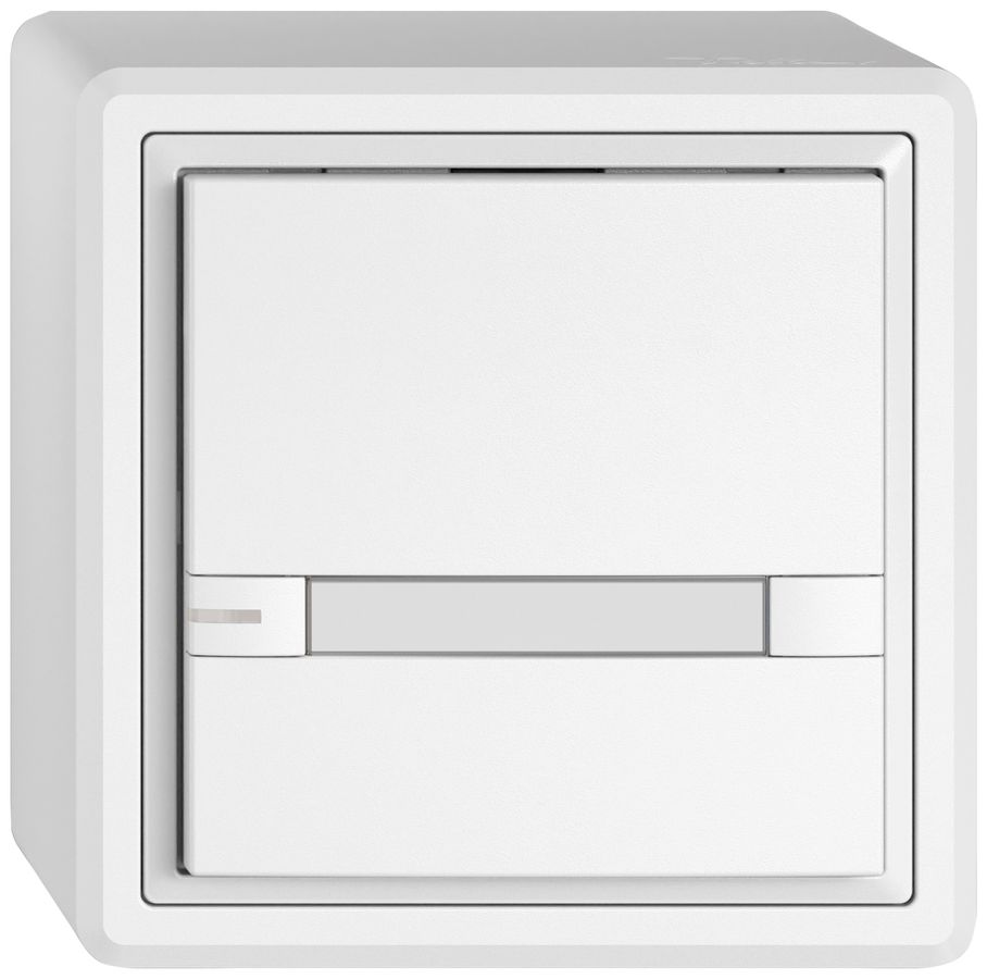 AP-Universaltaster EDIZIO.liv UNI SNAPFIX® m.LED RGB 1× 2-Tbed.Pap.ws