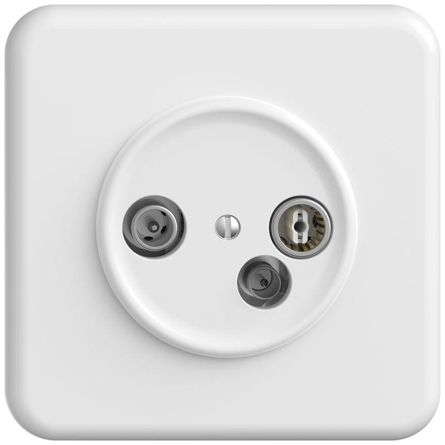 UP-Antennendose TV-R-Daten STANDARDdue SNAPFIX® 15dB ws