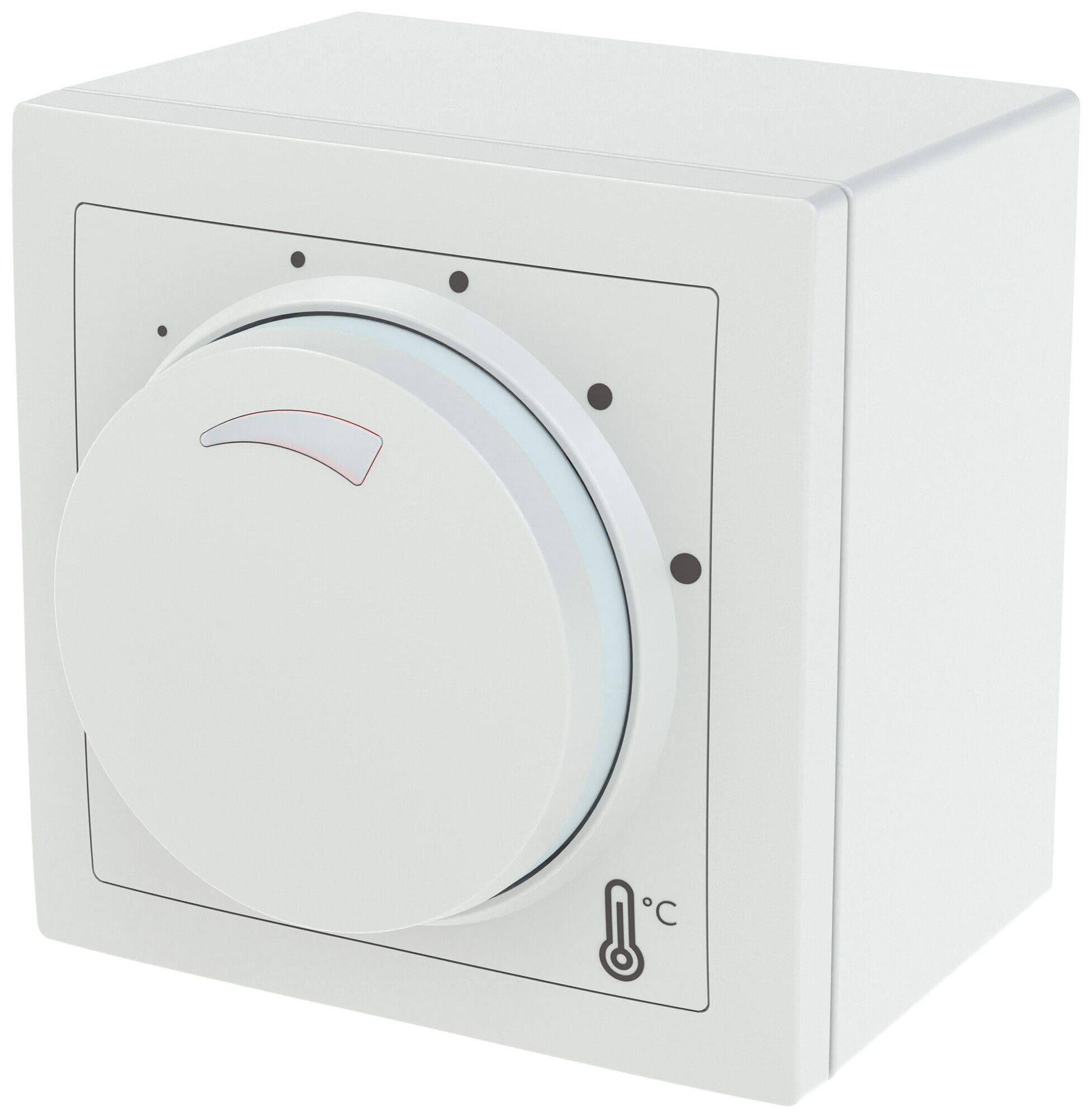 AP-Raumthermostat ABB SIDUS heizen/kühlen NO 230VAC/10A 5…30°C ws