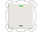 EB-Taster KNX RGBW MDT BE-TAL60T111.01 1T/2B Temp.weiss matt "neutral"