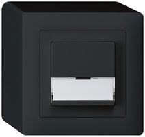 AP-Sonnerietaster kallysto schwarz A/1L mit Namensschild 37×15mm