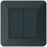 UP-Taster KNX KTR 2×Tasten 4×Betätigungspunkte LED schwarz