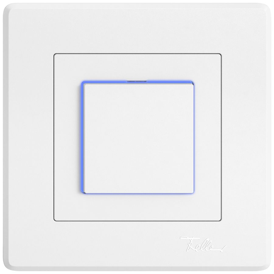 UP-Leuchtdruckschalter EDIZIO.liv SNAPFIX® 6/1L Seitenlinse KS blau ws