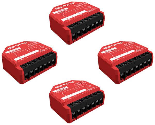 EB-RF-Schaltaktor Shelly 1PM Gen3 1-Kan BLE/Wi-Fi 110…240V 4Stk