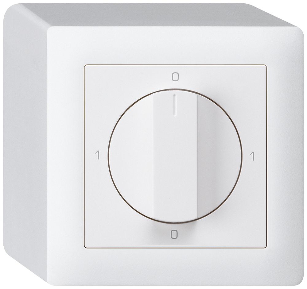 AP-Drehschalter kallysto 0/2L weiss mit Drehgriff