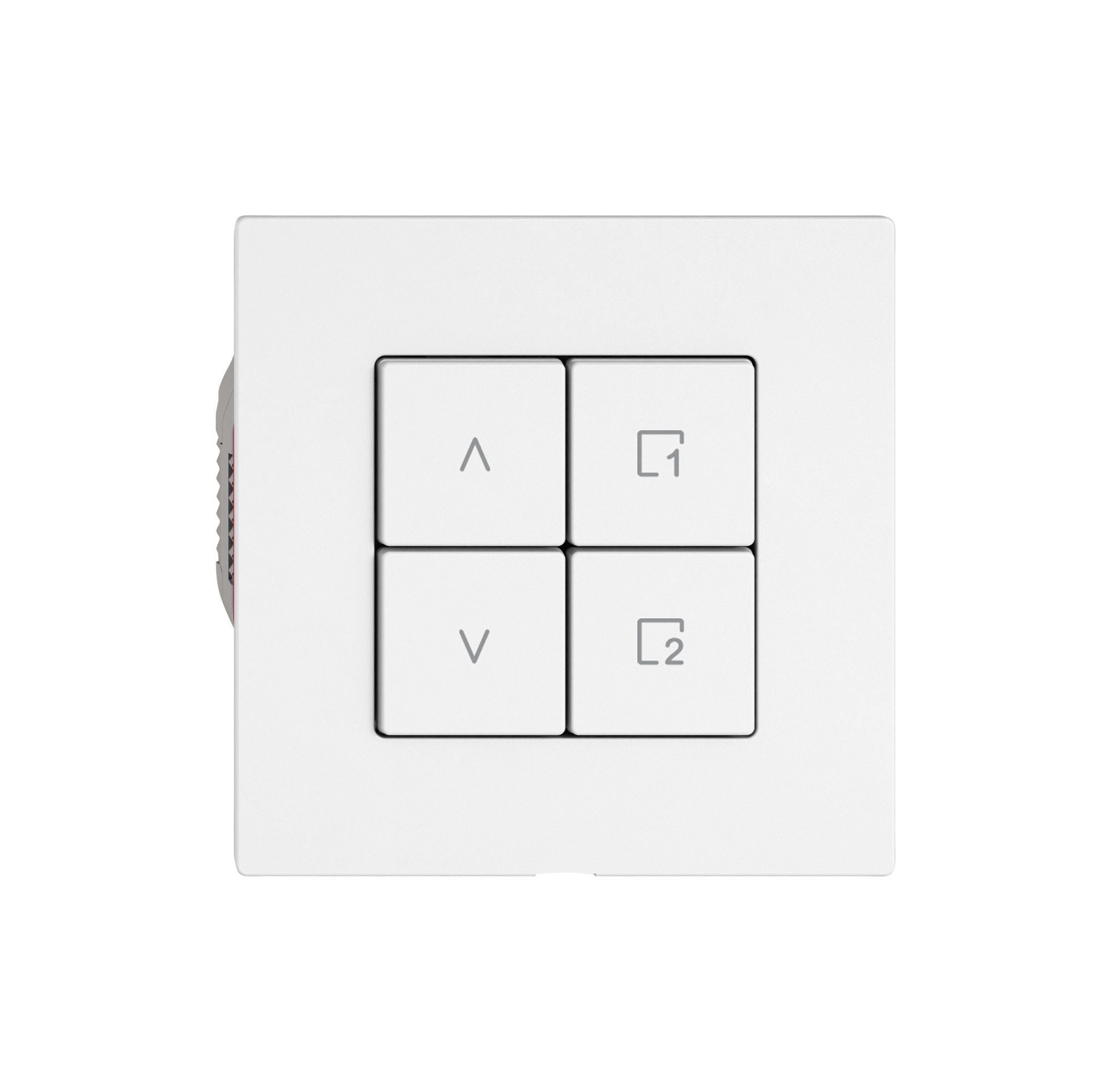 Interruttore tapparelle EDIZIO.liv Wiser SNAPFIX® 1 scena 4 tasti WLAN bi