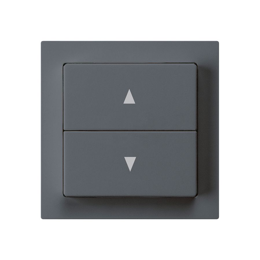 Kit frontale kallysto 60×60 antracite per interruttore/tasto per tapp.doppio