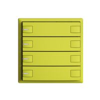 UP-Taster KNX 4-fach EDIZIOdue lemon RGB mit LED