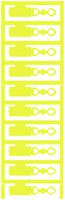 Marcatore per apparecchi WM MultiCard DMC 1.5…7.5mm 30m 12×27mm 30m PA66 giallo