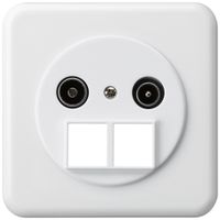 Presa d'antenna INC TV-R HMS basico C 14dB bianco