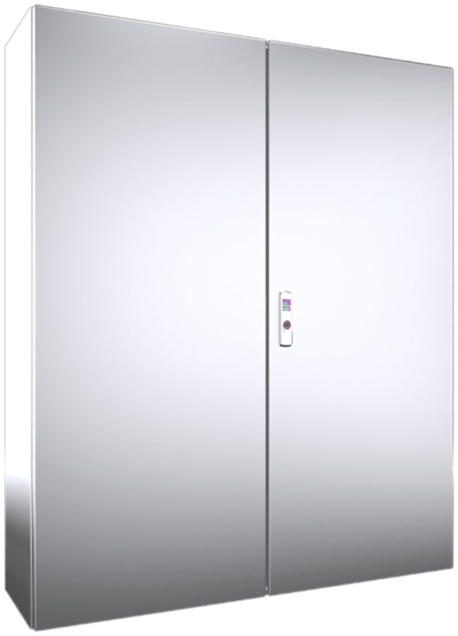Armoire compacte Rittal AX, 2 portes, IP66, 1000×1200×300mm, acier fin V4A