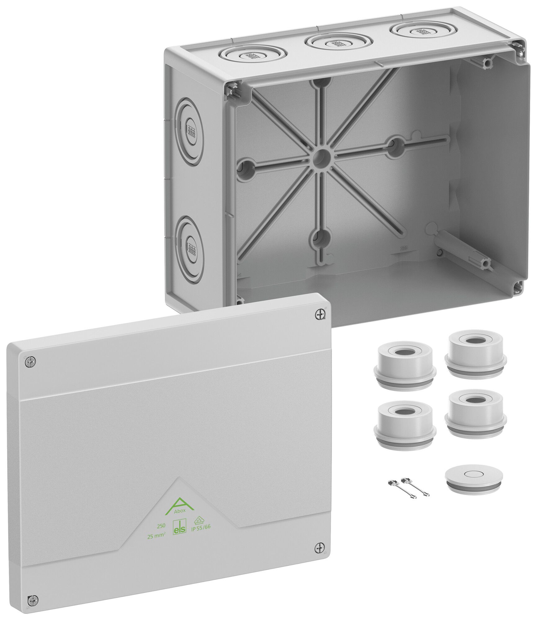 Scatola di derivazione AP Spelsberg Abox 250-L 202×252×120mm IP66 gr