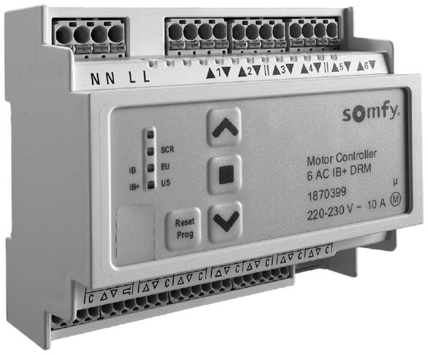 REG-Jalousieaktor Somfy animeo IB+ 6 AC MotorController DRM 230V