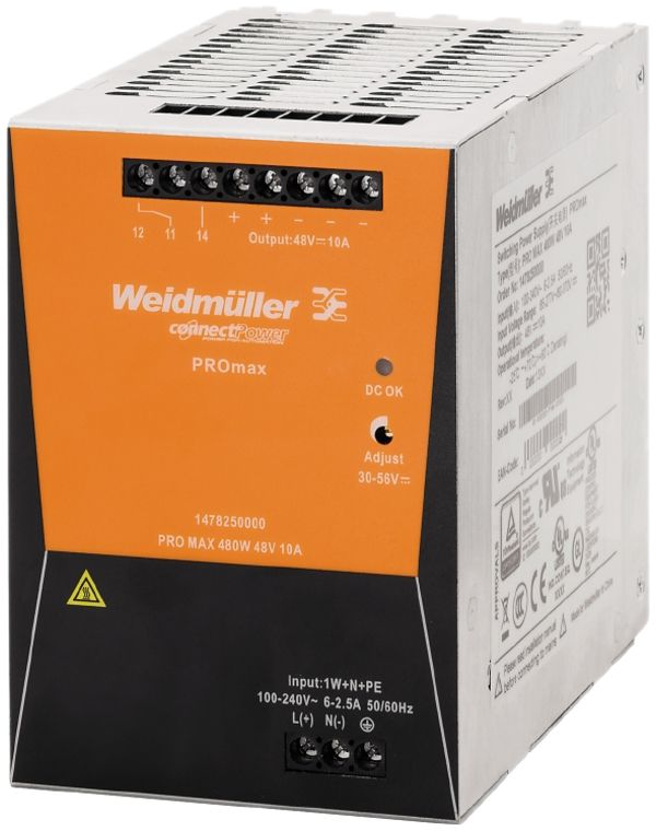 Schaltnetzgerät Weidmüller Connect Power PRO MAX3 480W 24V 20A