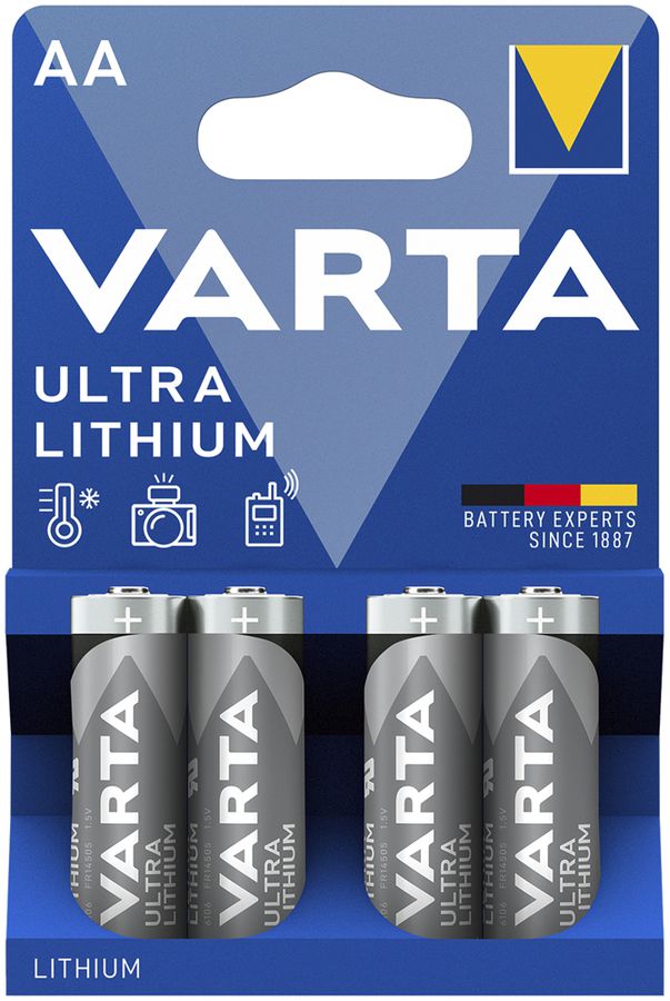 Batterie Lithium VARTA Ultra AA 1.5V Blister à 4 Stück