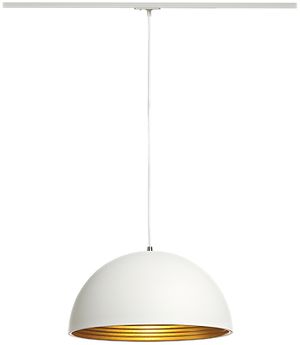 Pendelleuchte SLV FORCHINI M E27 40W mit 1-Phasen-Adapter IP20 weiss/gold