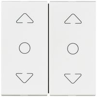 EB-Storentaster MOS 2×A/1L weiss AUF/STOP/AB 2 Module