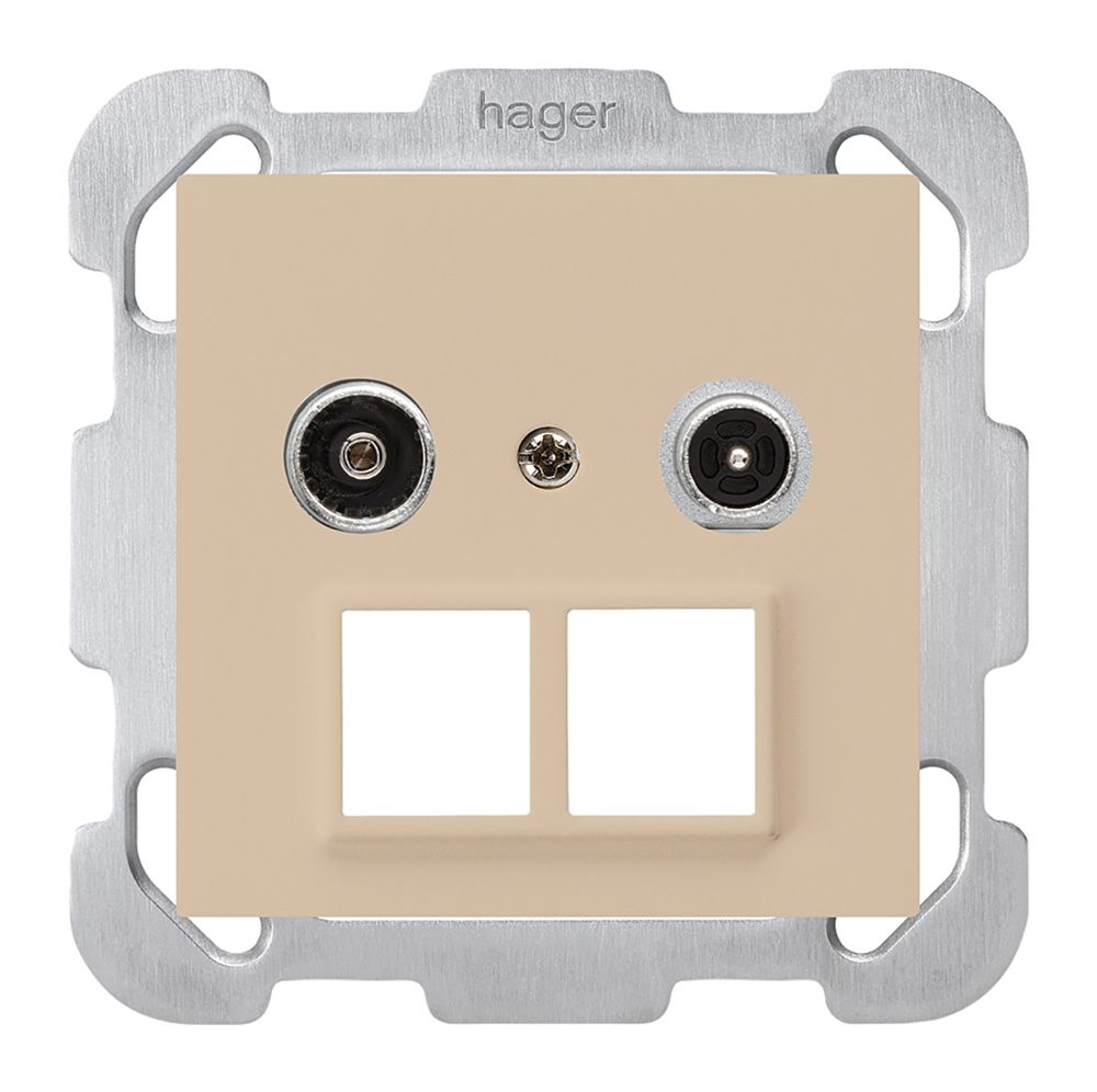 Prise multimédia ENC kallysto R/TV montage B 19dB 2GHz beige