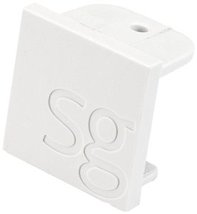 Endkappe SG Zip 24×22×15mm Kunststoff weiss