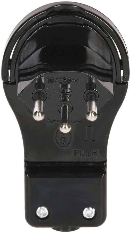 Winkelstecker Typ 12 MAX HAURI 230V 10A IP20 schwarz